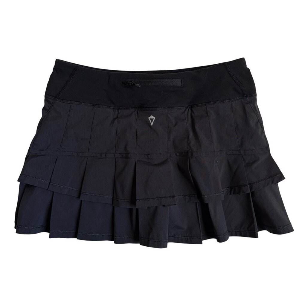 Ivivva Black Layered Pleated Athletic Skirt